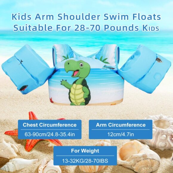 NEW! Kids Swim Floats for 28-70 Pounds Kid Arm Shoulder Float - Picture 4 of 7